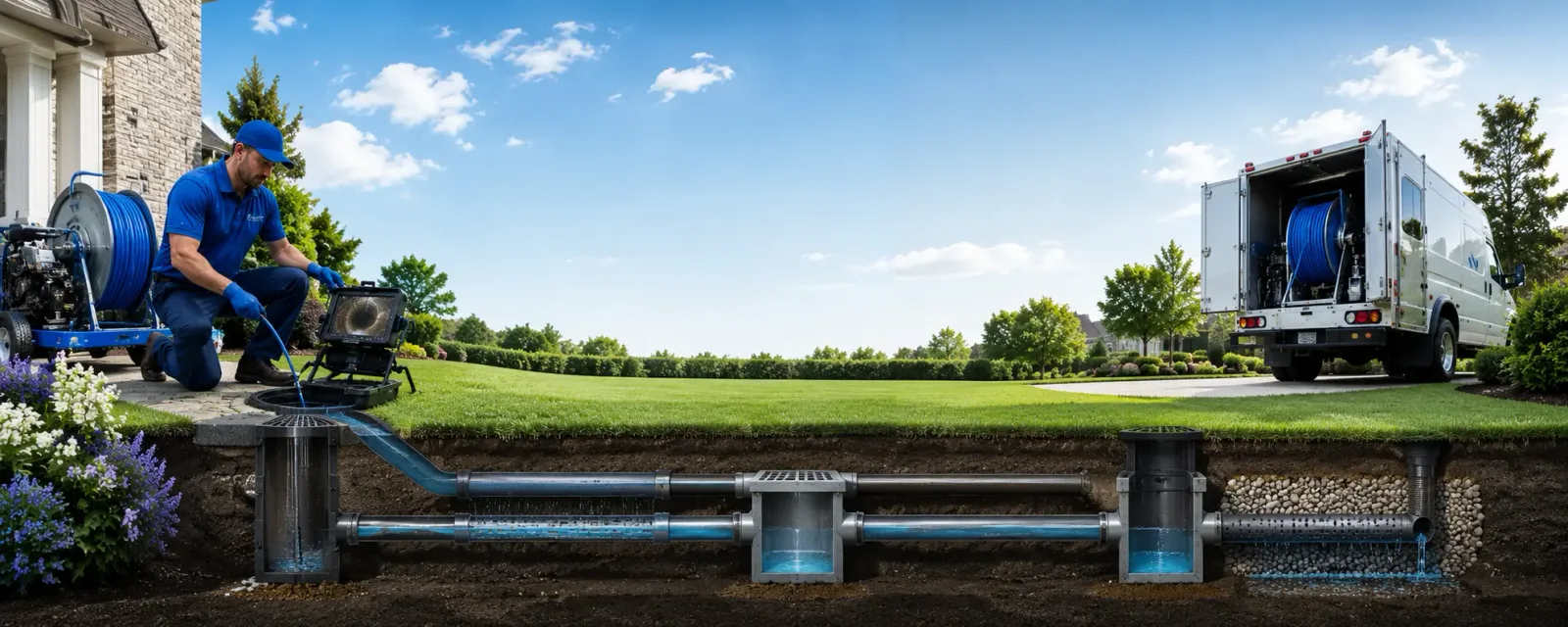 Outdoor drain cleaning information for North Webster, IN